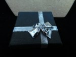 silver mother child necklace box
